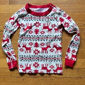 EUC Holiday Hanna Andersson Organic Cotton Pajama Top size 5